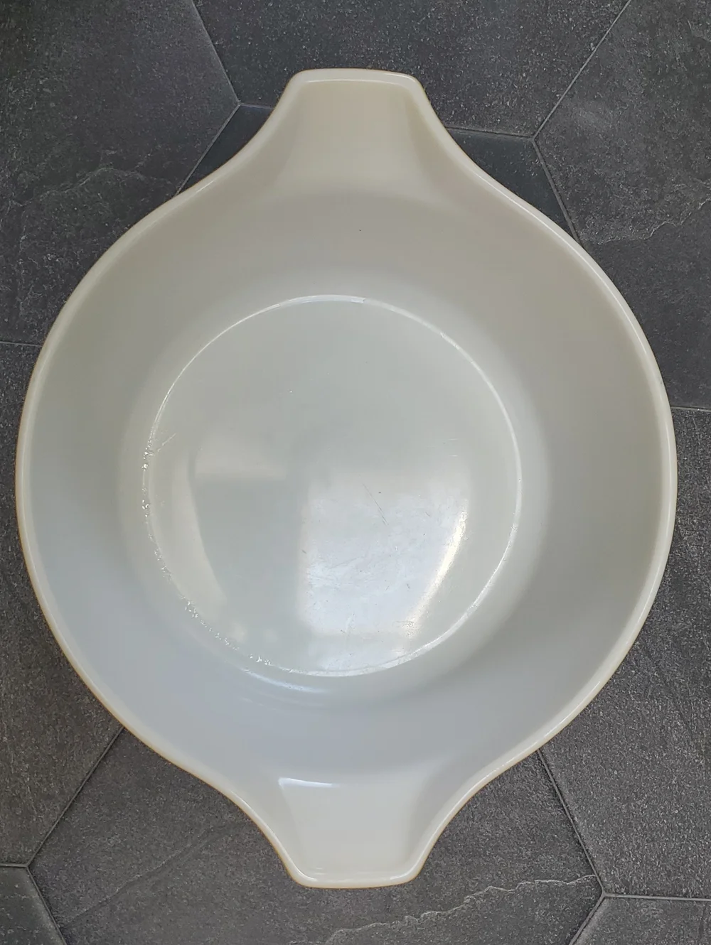 Pyrex Butterfly Gold 275 B Casserole Dish 2.5 Quart Orange Yellow White